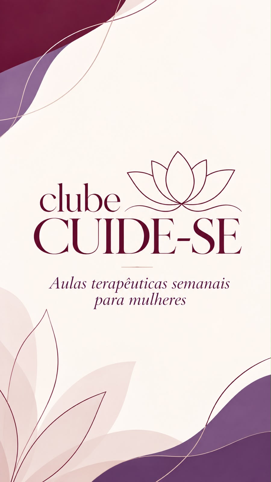Logo do Clube Cuide-se, aulas terapêuticas semanais para mulheres